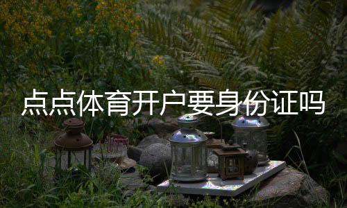 点点体育开户要身份证吗?实名认证、所需材料与详细开户流程解析