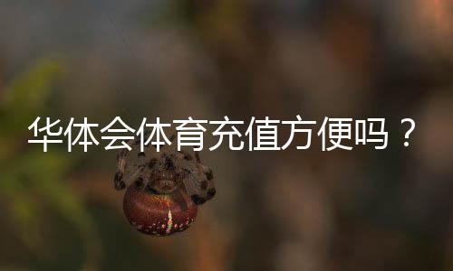华体会体育充值方便吗？充值方式、流程与安全性全面解析
