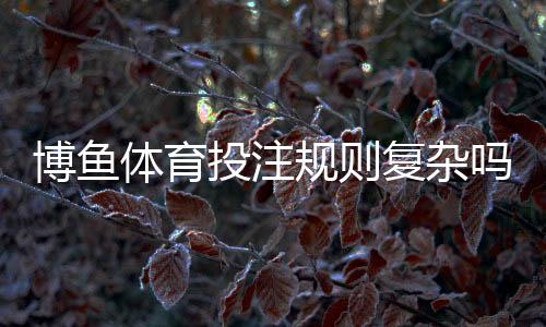 博鱼体育投注规则复杂吗?新手一看就懂的玩法、规则与实用技巧全解析