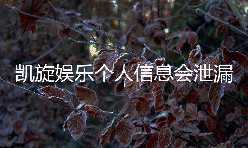 凯旋娱乐个人信息会泄漏吗?资深玩家揭秘平台安全机制