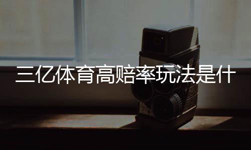 三亿体育高赔率玩法是什么意思?新手必看技巧、赔率解析与风险管理