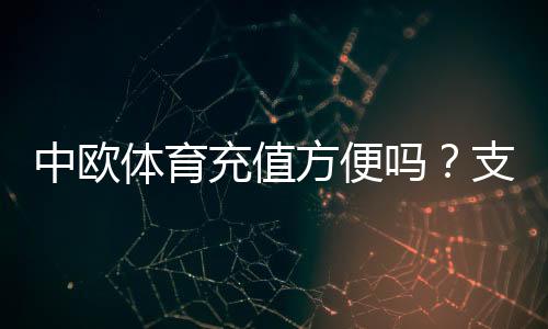 中欧体育充值方便吗?支付渠道、到账速度与安全性全面解析