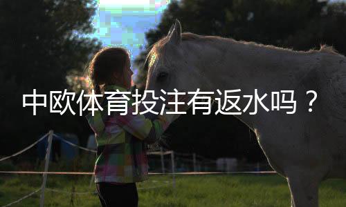 中欧体育投注有返水吗？一文看懂返水比例、领取规则与注意事项