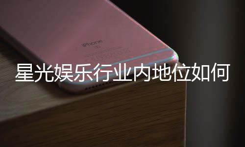 星光娱乐行业内地位如何？揭秘其市场影响力与玩家口碑