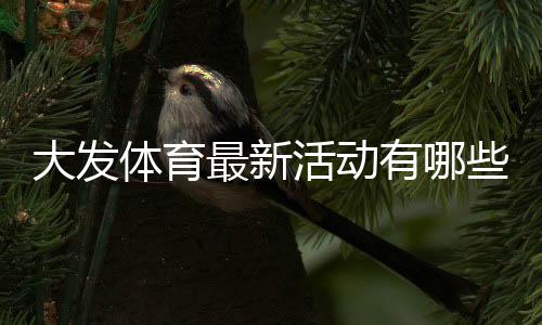 大发体育最新活动有哪些?优惠详情、参与攻略与注意事项全解析