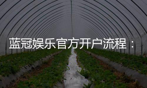 蓝冠娱乐官方开户流程:轻松三步完成注册畅享游戏乐趣