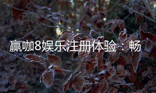 赢咖8娱乐注册体验:畅享顶级游戏盛宴与豪礼