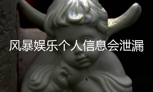 风暴娱乐个人信息会泄漏吗?深度解析平台安全机制与防护措施