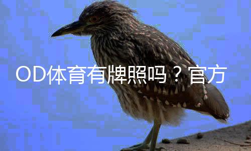 OD体育有牌照吗?官方资质、监管与玩家安全全面解析