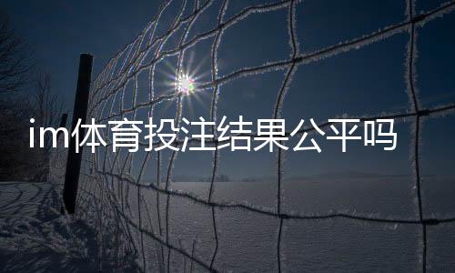 im体育投注结果公平吗?深度解析平台公正性与玩家验证方法