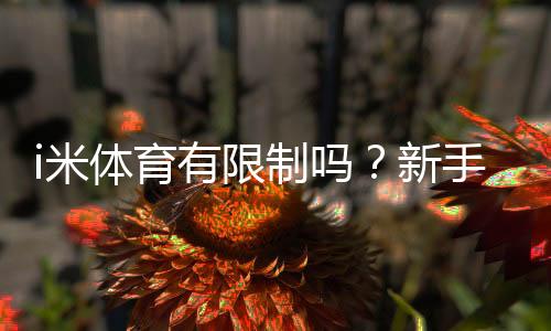 i米体育有限制吗?新手必看平台使用规则与限制详解